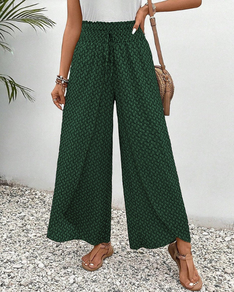 Liora | Geometric Print Leisure Trousers
