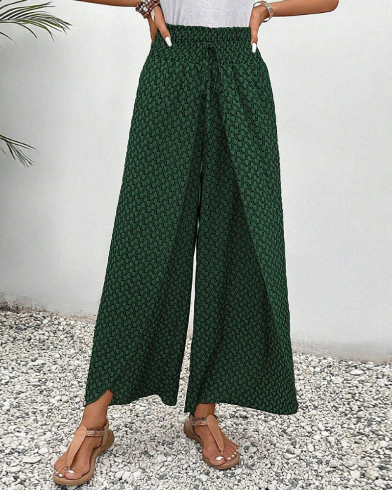 Liora | Geometric Print Leisure Trousers