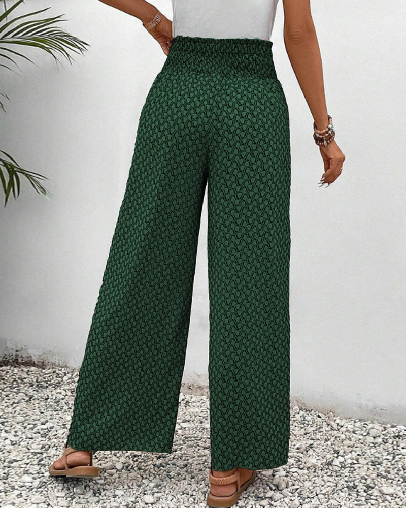 Liora | Geometric Print Leisure Trousers
