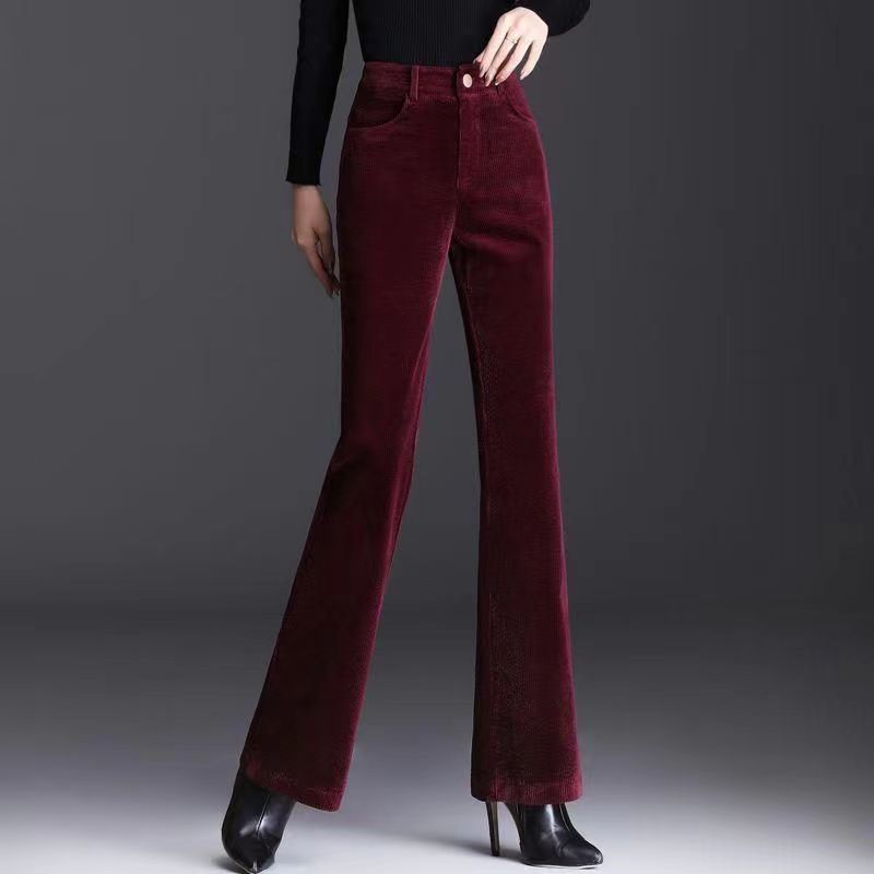 Aria | Fitted Corduroy Flare Pants