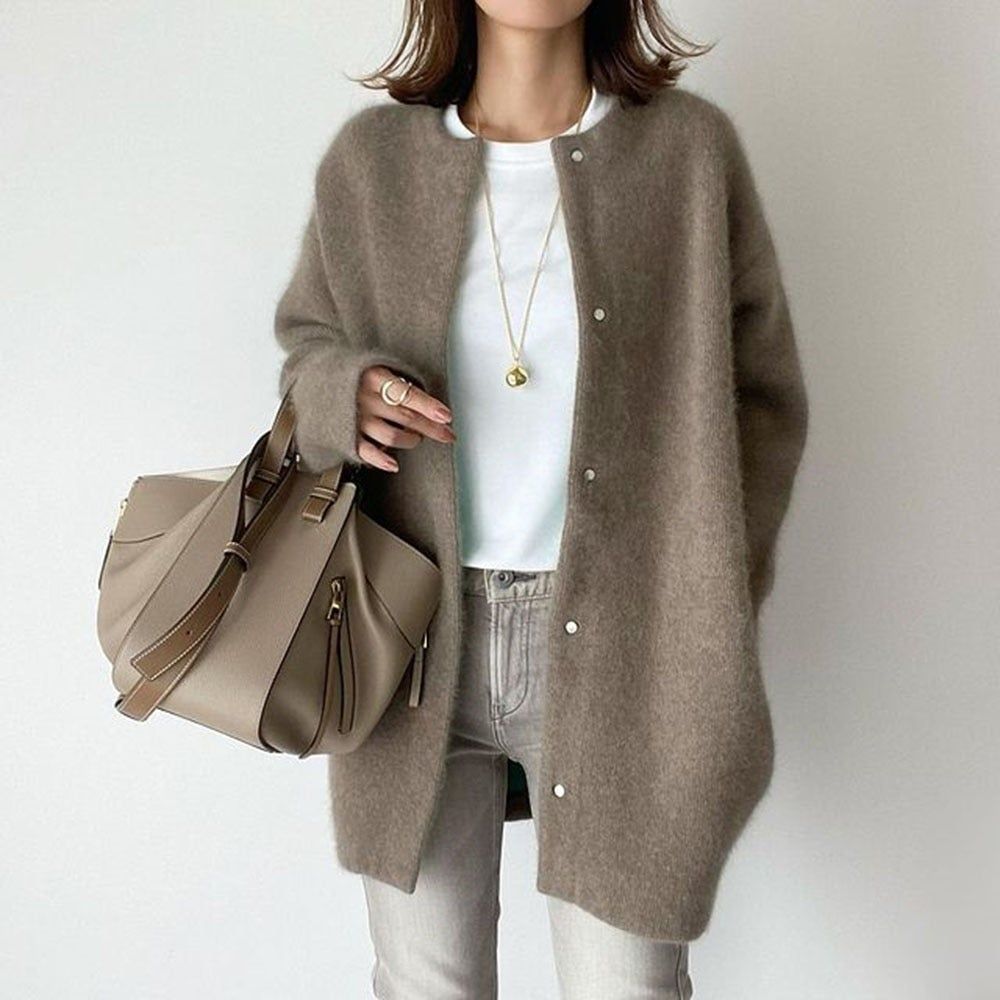 Valentina | Plain Soft Long Cardigan