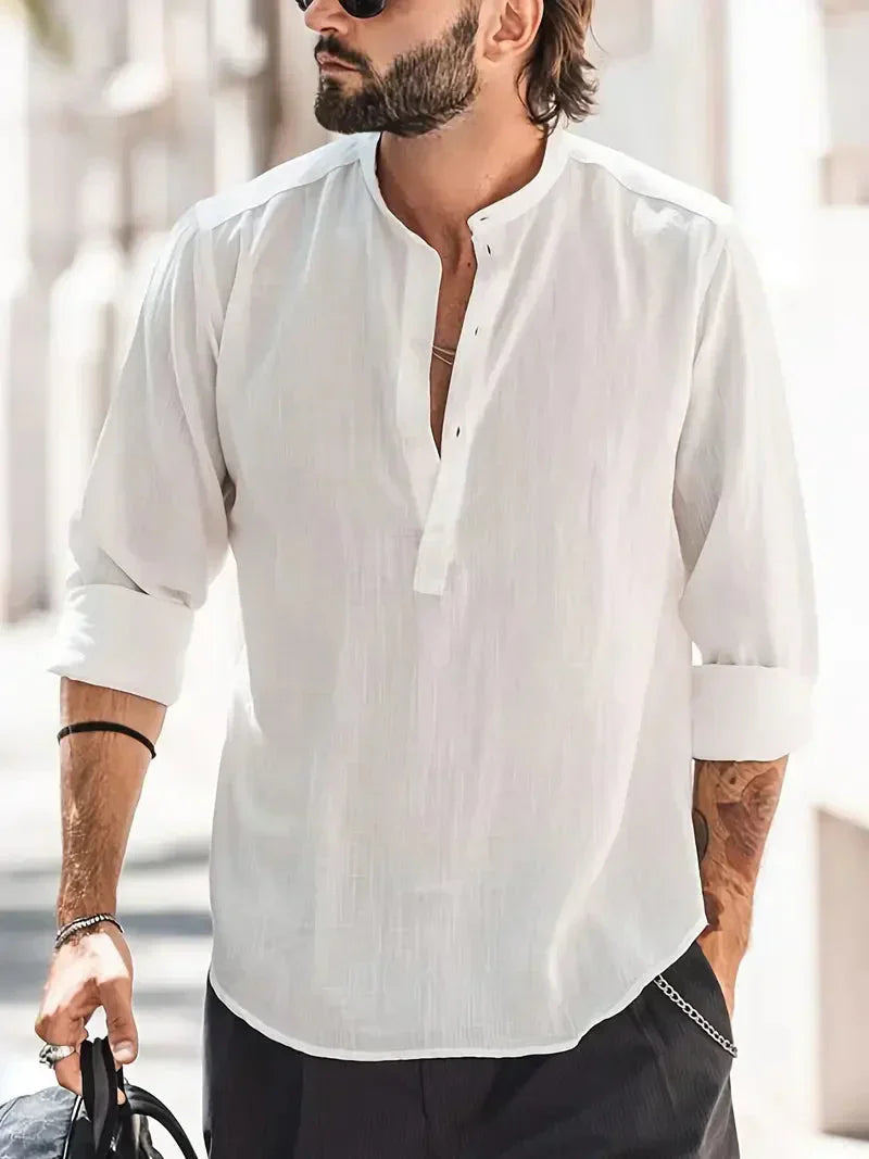 Maverick | Long Sleeve Button-Up Shirt