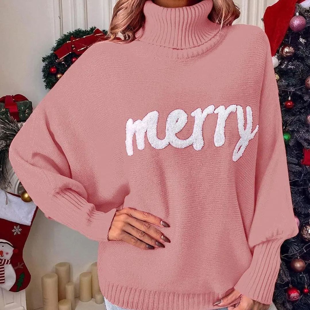 Cora | Women Festive Turtleneck Sweater