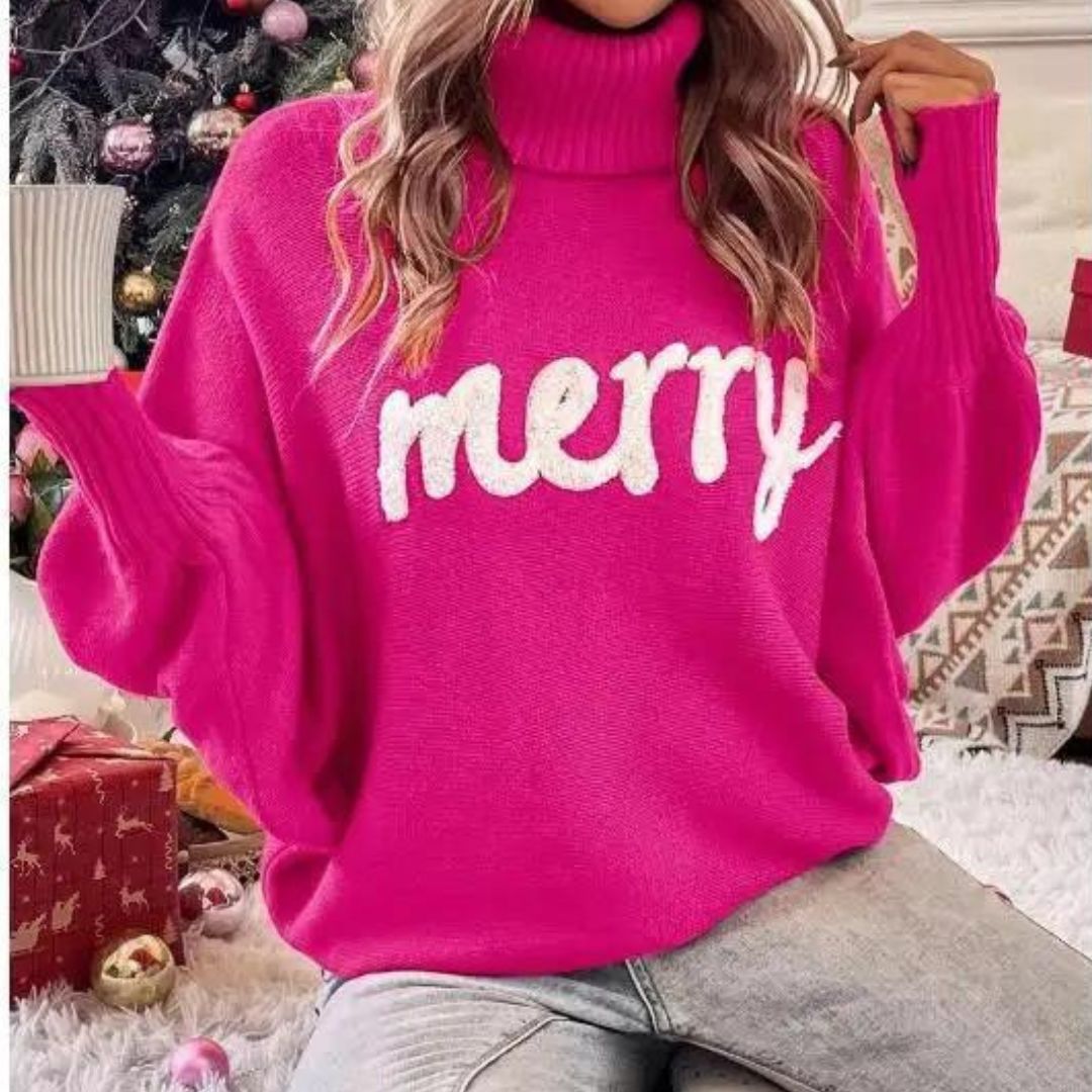Cora | Women Festive Turtleneck Sweater