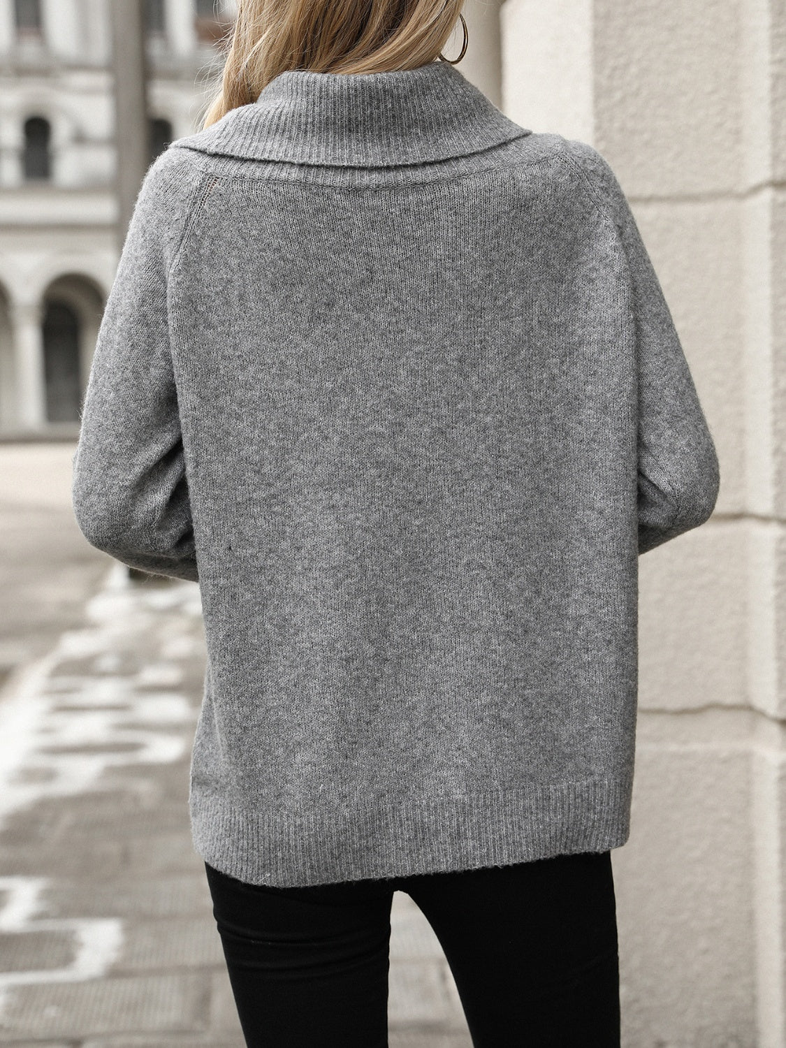 Georgia | Wool Elasticated Turtleneck Sweater