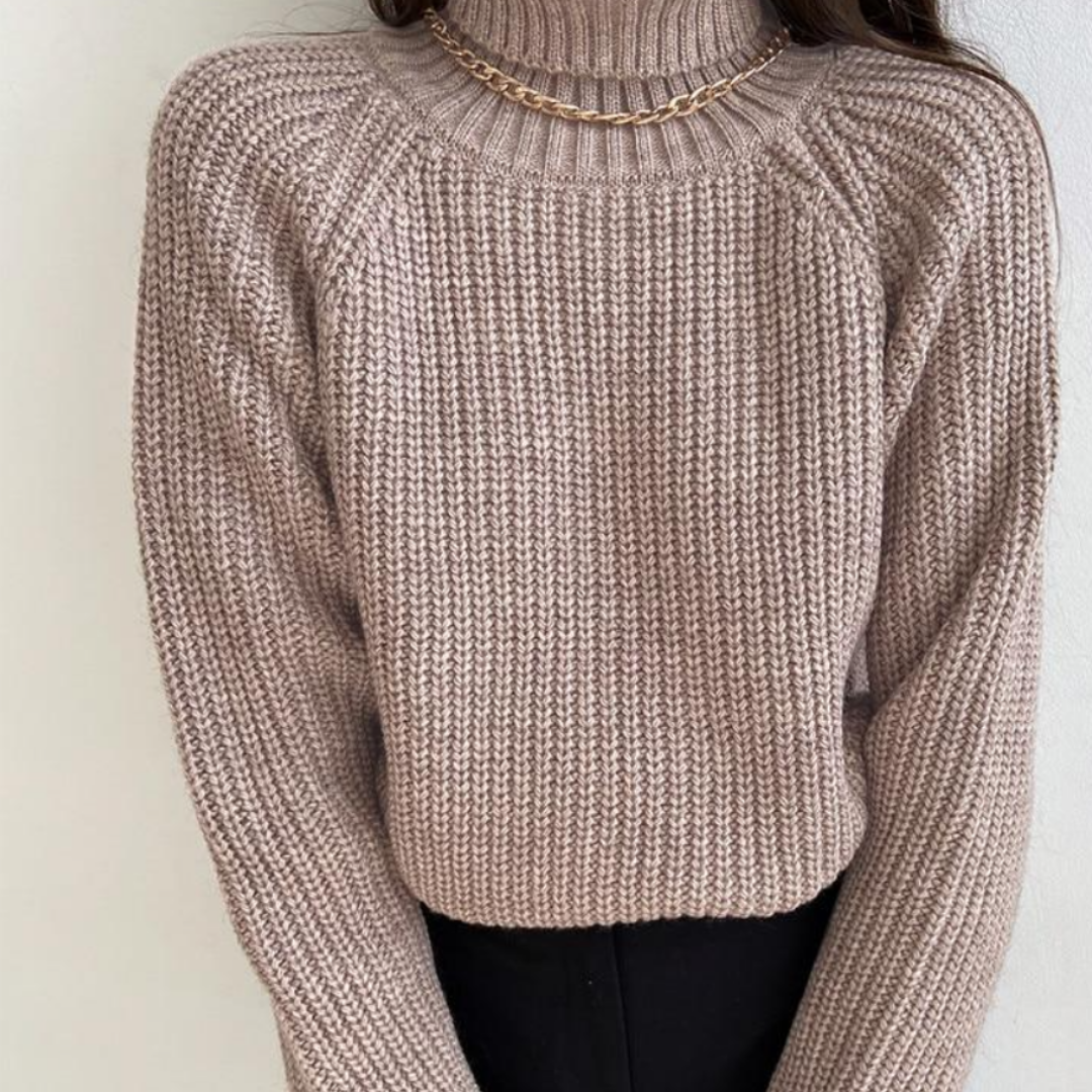 Elise | Women Turtleneck Knit Sweater