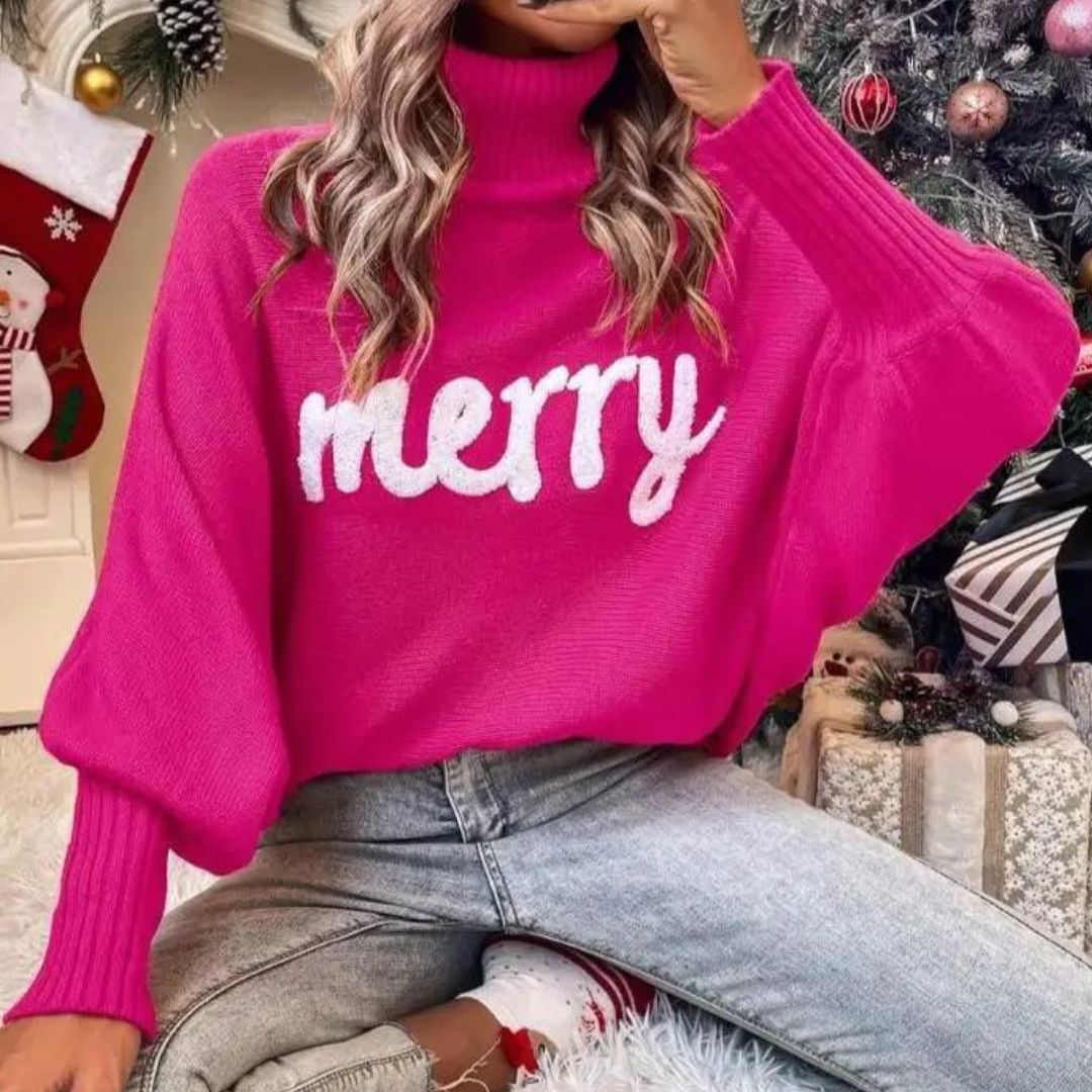 Cora | Women Festive Turtleneck Sweater