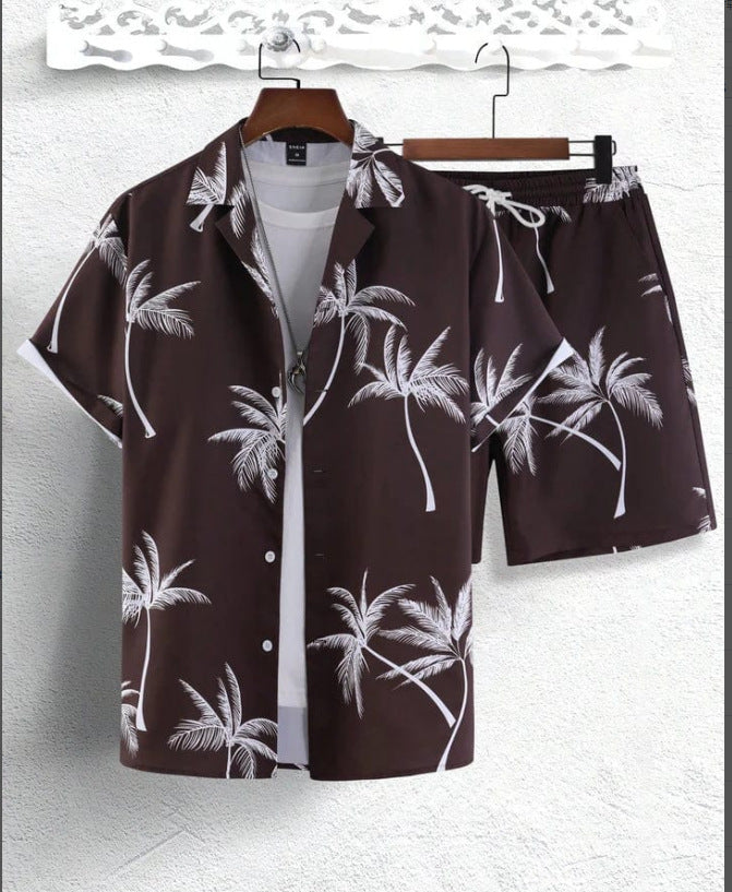 Liam | Tropical Print Two-Piece Summer Outfit Set