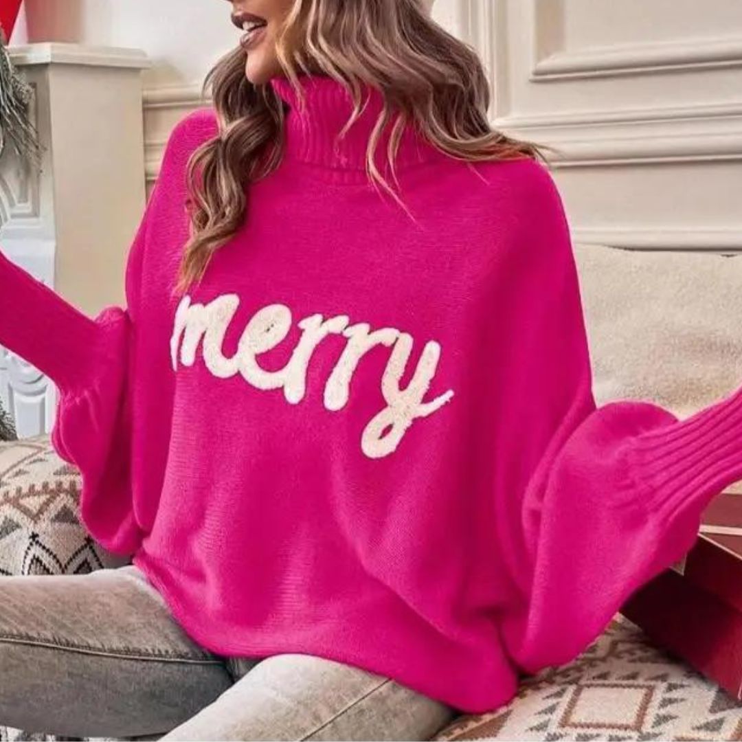 Cora | Women Festive Turtleneck Sweater