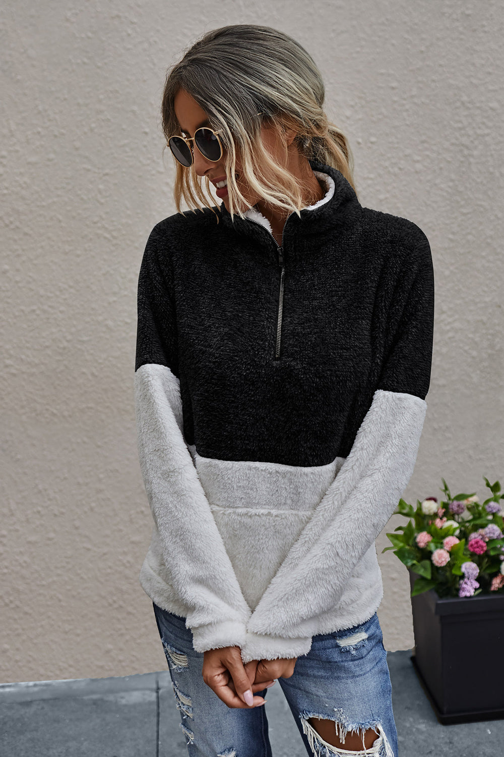 Ivy | Women Half‑Zip Turtleneck Pullover
