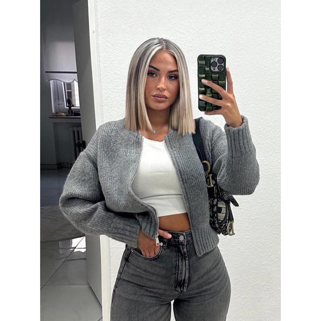Zoé | Women Knitted Cropped Cardigan