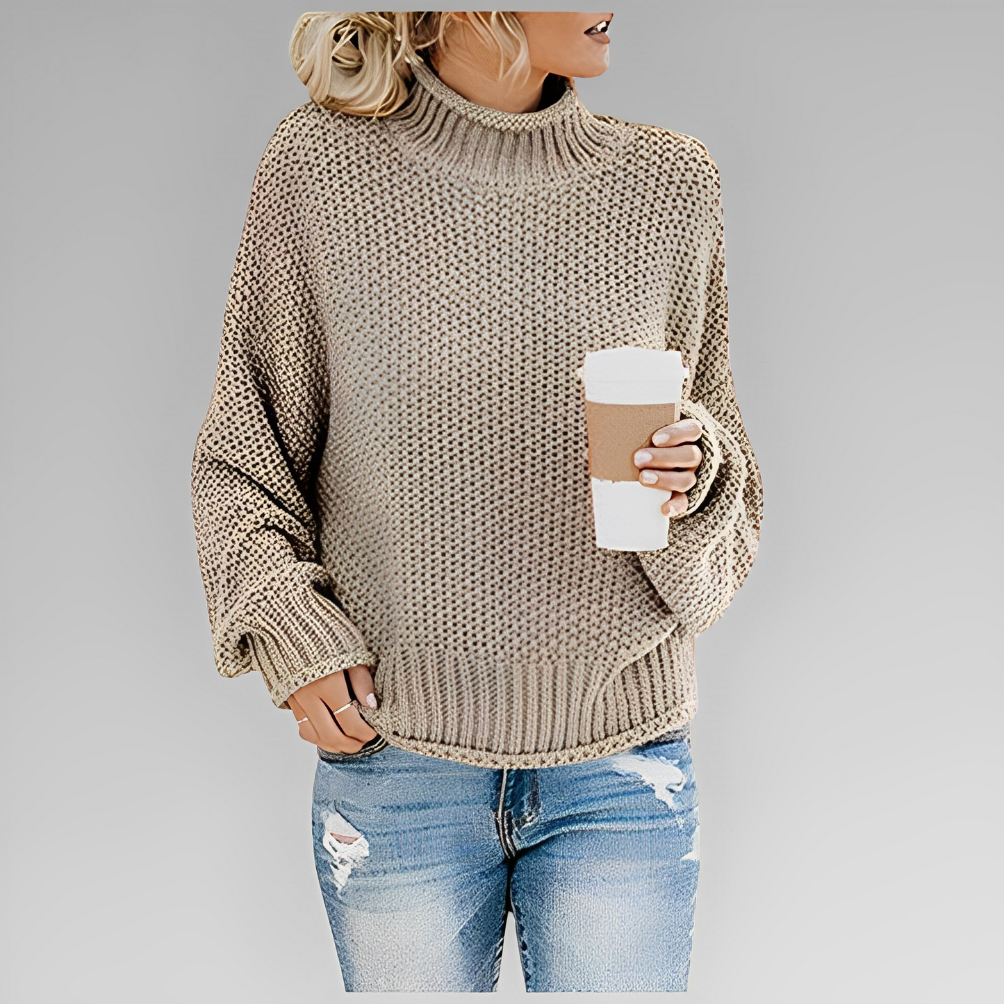 Therese | Women Woven Knit Sweater