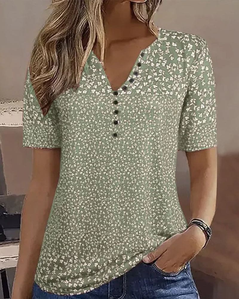 Isadora | Light Floral Summer Shirt - Motheero