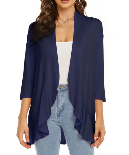 Nara | Women Casual Three-Quarter Sleeve Cardigan