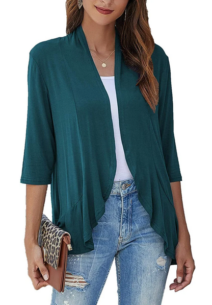 Nara | Women Casual Three-Quarter Sleeve Cardigan