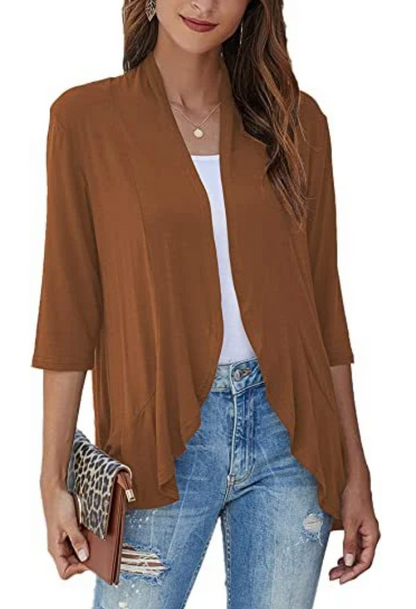 Nara | Women Casual Three-Quarter Sleeve Cardigan