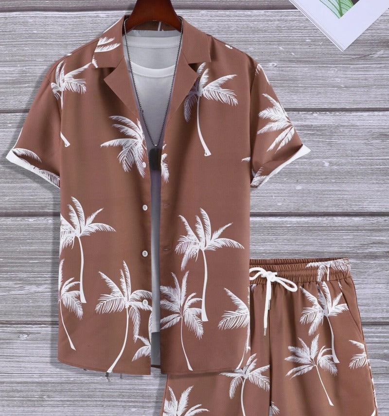 Liam | Tropical Print Two-Piece Summer Outfit Set