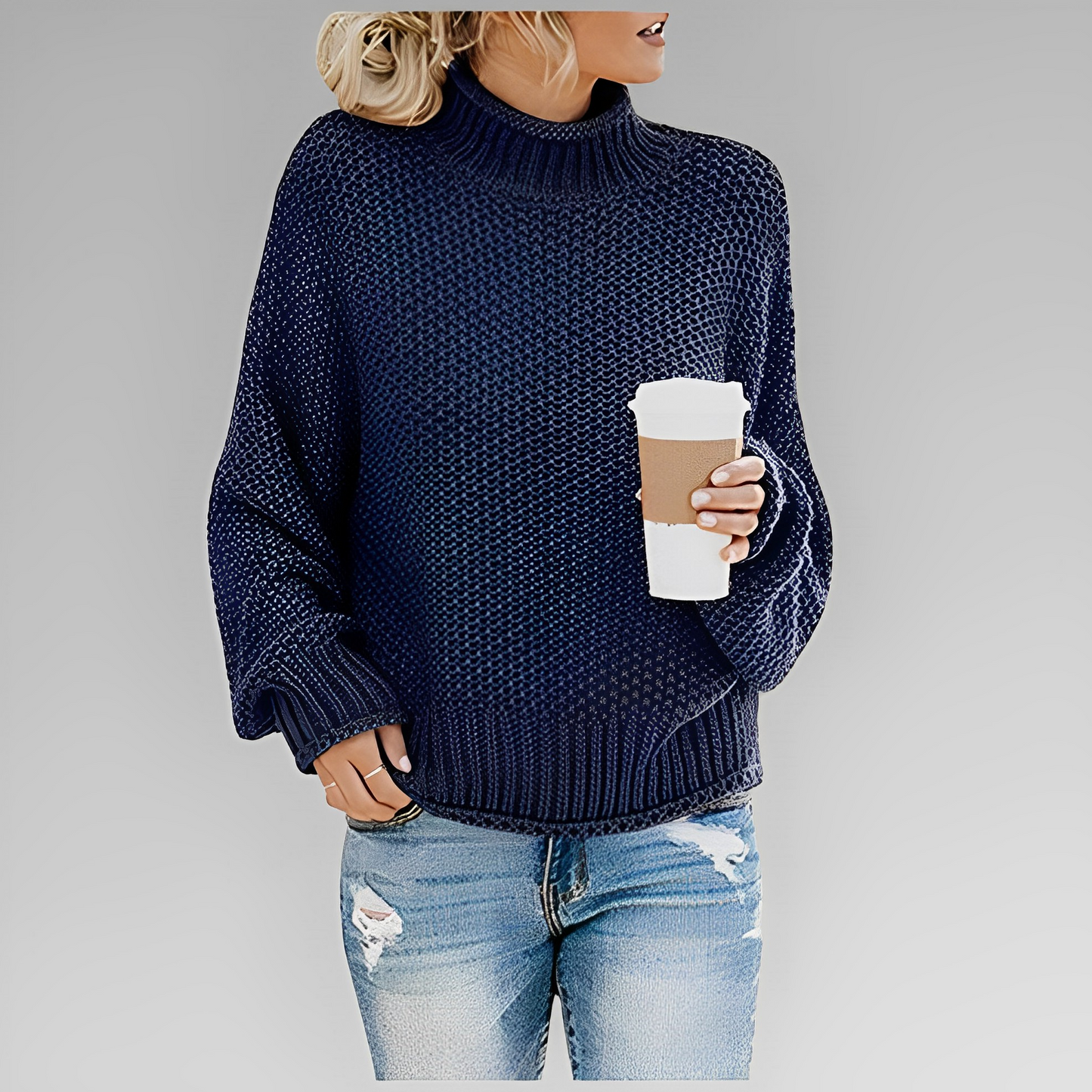 Therese | Women Woven Knit Sweater