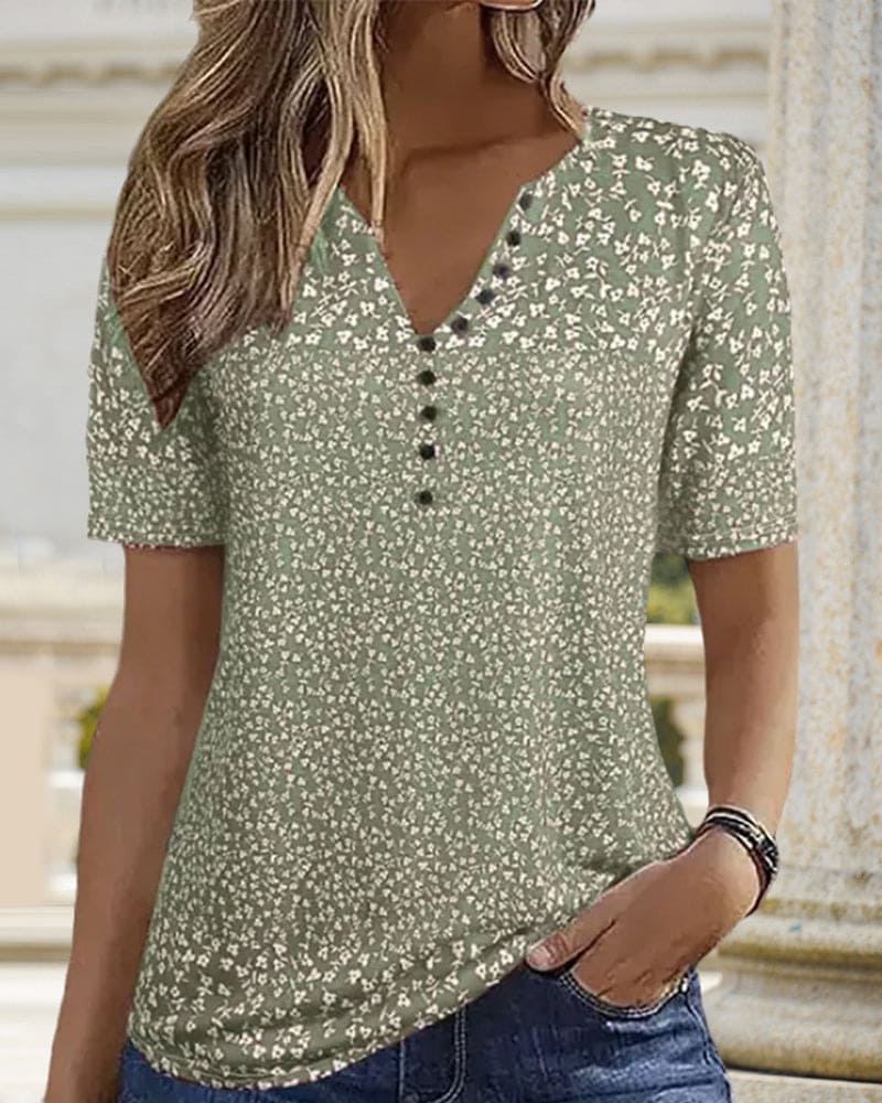 Isadora | Light Floral Summer Shirt - Motheero