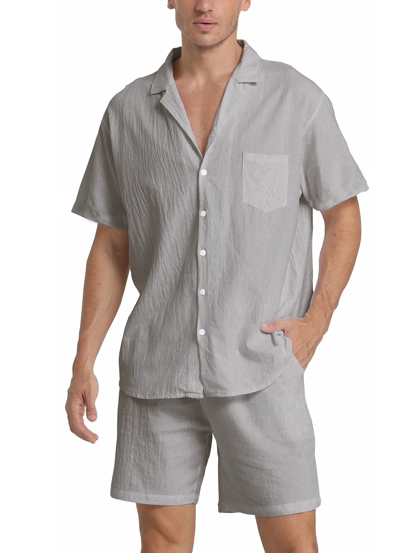 Brennan | Lightweight Shirt and Shorts Outfit Set