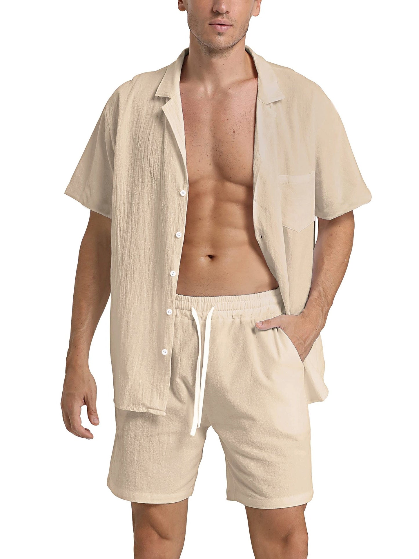 Brennan | Lightweight Shirt and Shorts Outfit Set
