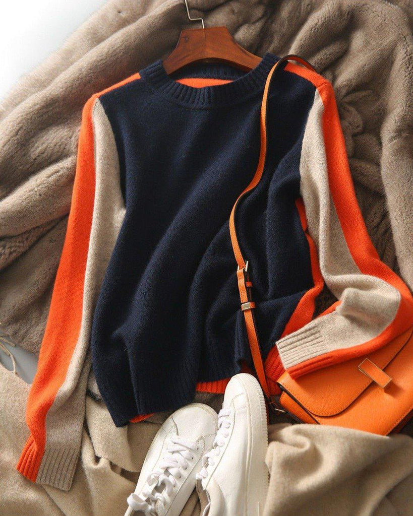 Celestine | Retro-Stripes Knit Sweat