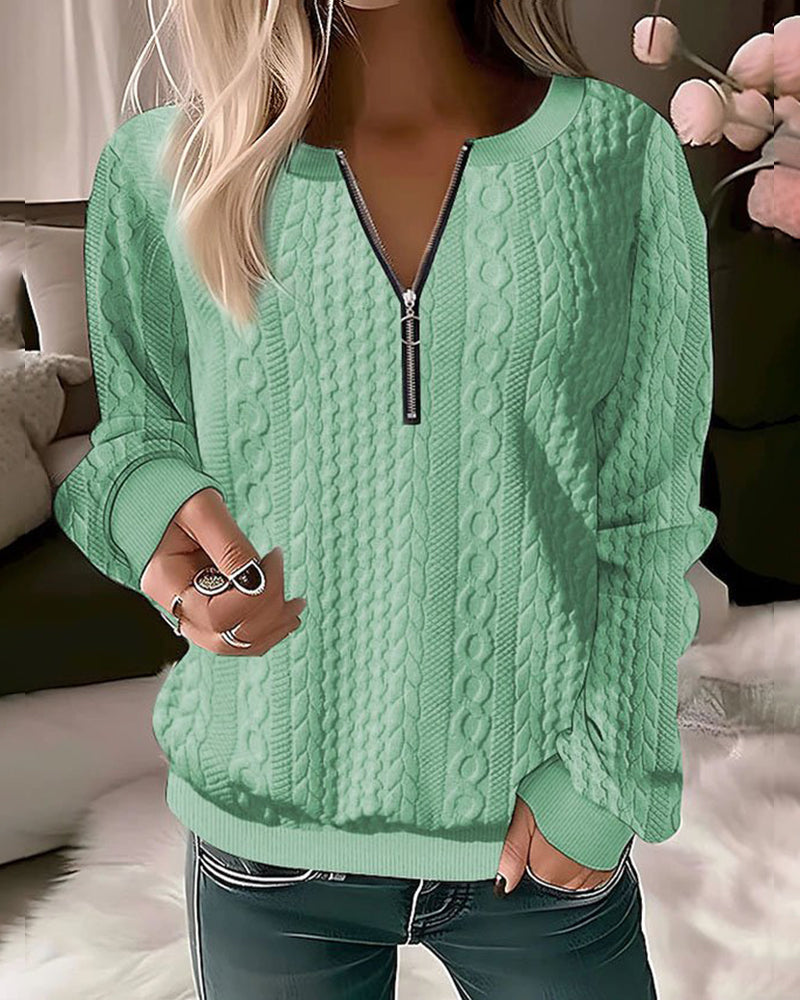 Naya | Half Zip Casual Sweatshirt
