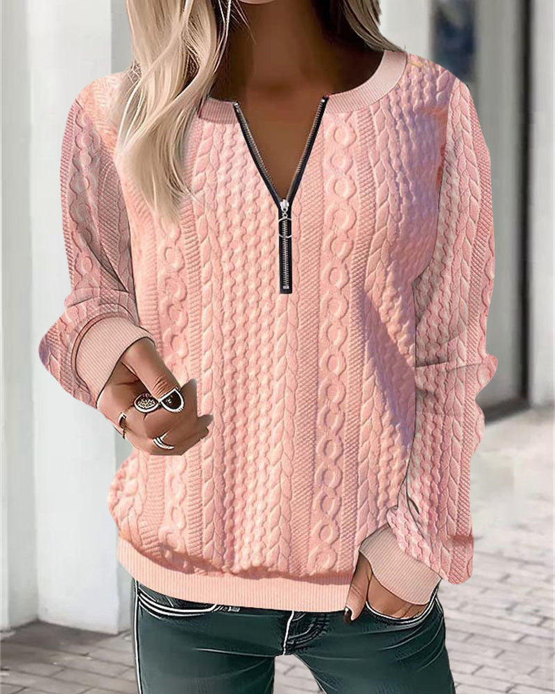 Naya | Half Zip Casual Sweatshirt