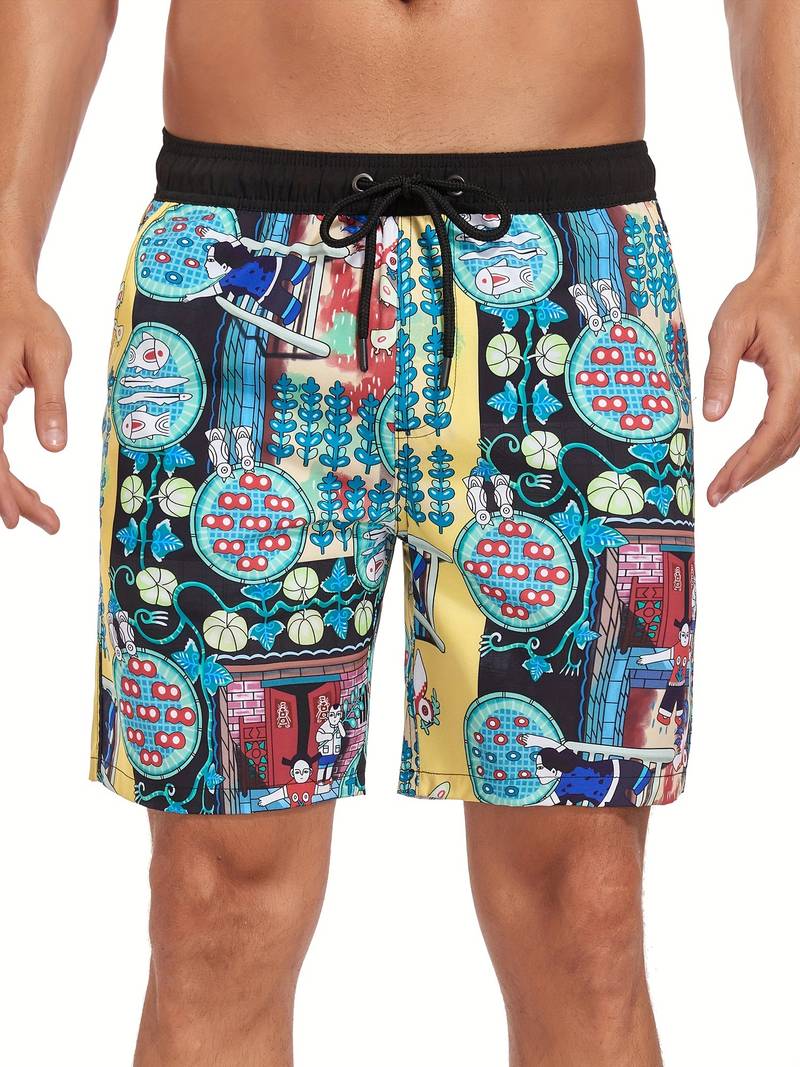Troy | Printed Beach Shorts