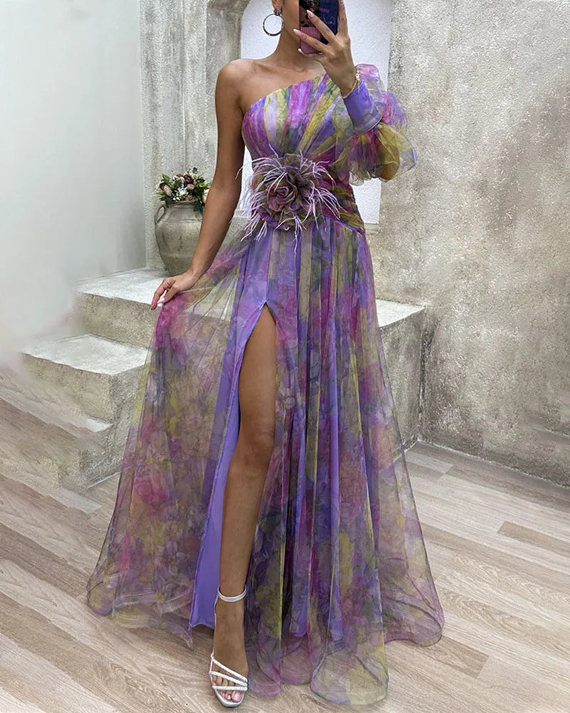 Sofia | One-Shoulder Party Dress - Motheero