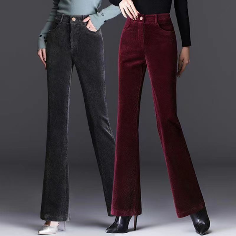 Aria | Fitted Corduroy Flare Pants