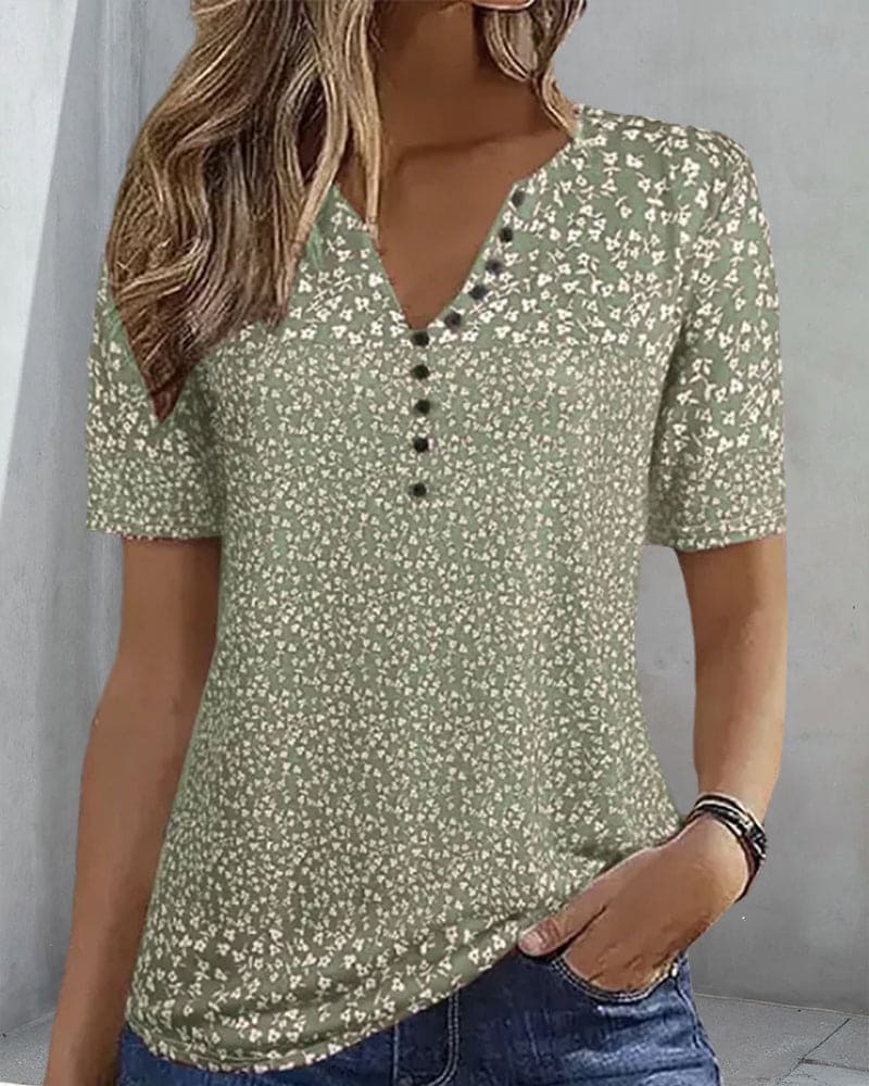 Isadora | Light Floral Summer Shirt - Motheero