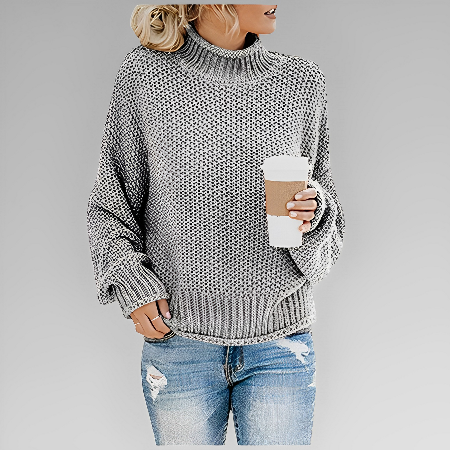 Therese | Women Woven Knit Sweater