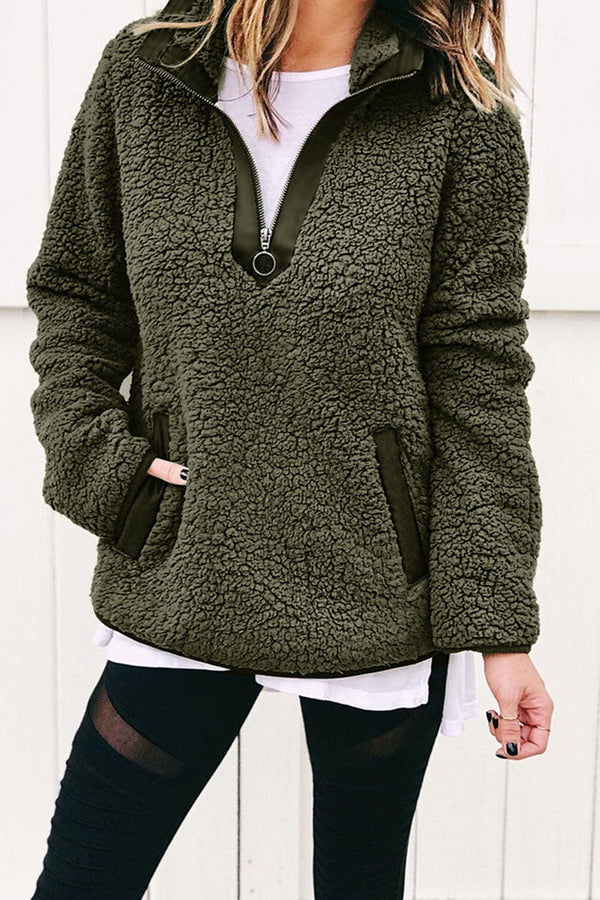 Clara | Women Turtleneck Zip Pullover