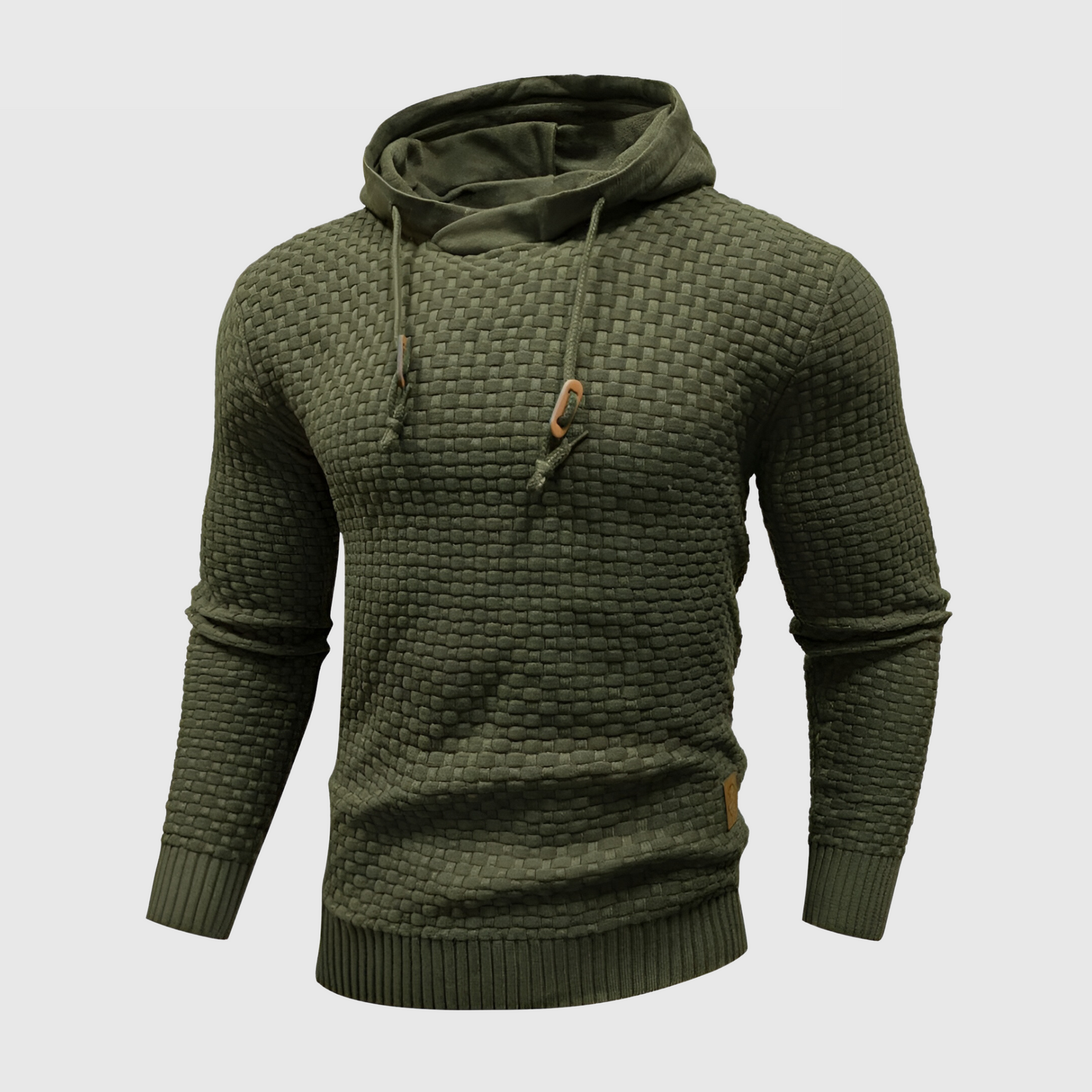 Maverick | Waffle Knit Drawstring Hoodie