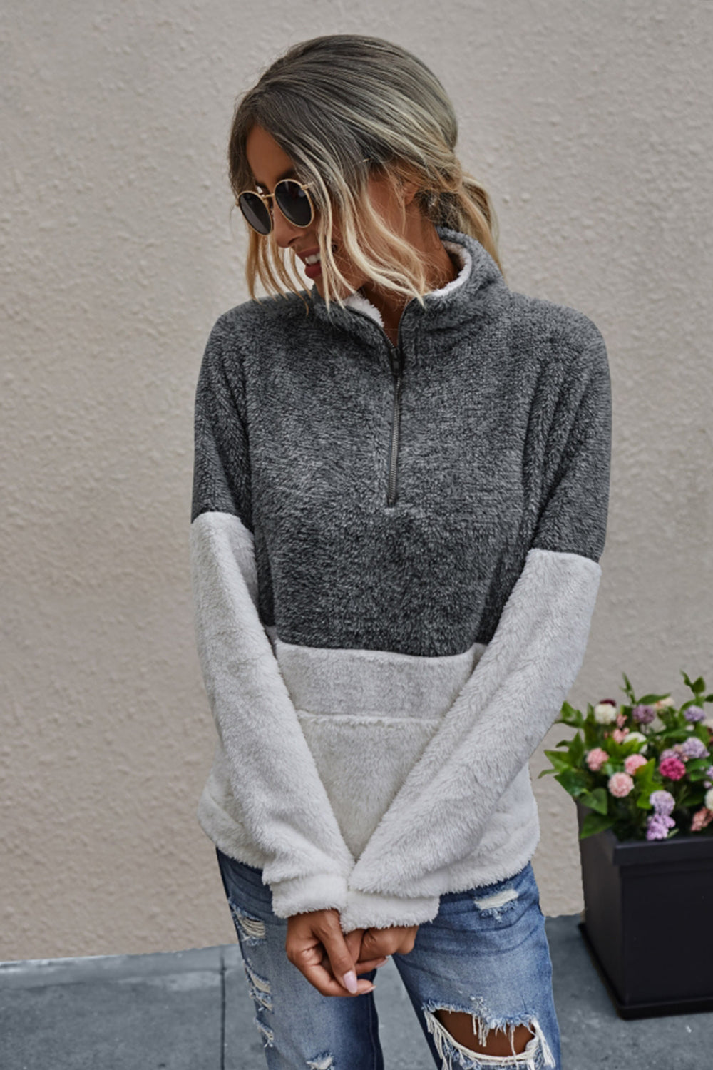Ivy | Women Half‑Zip Turtleneck Pullover