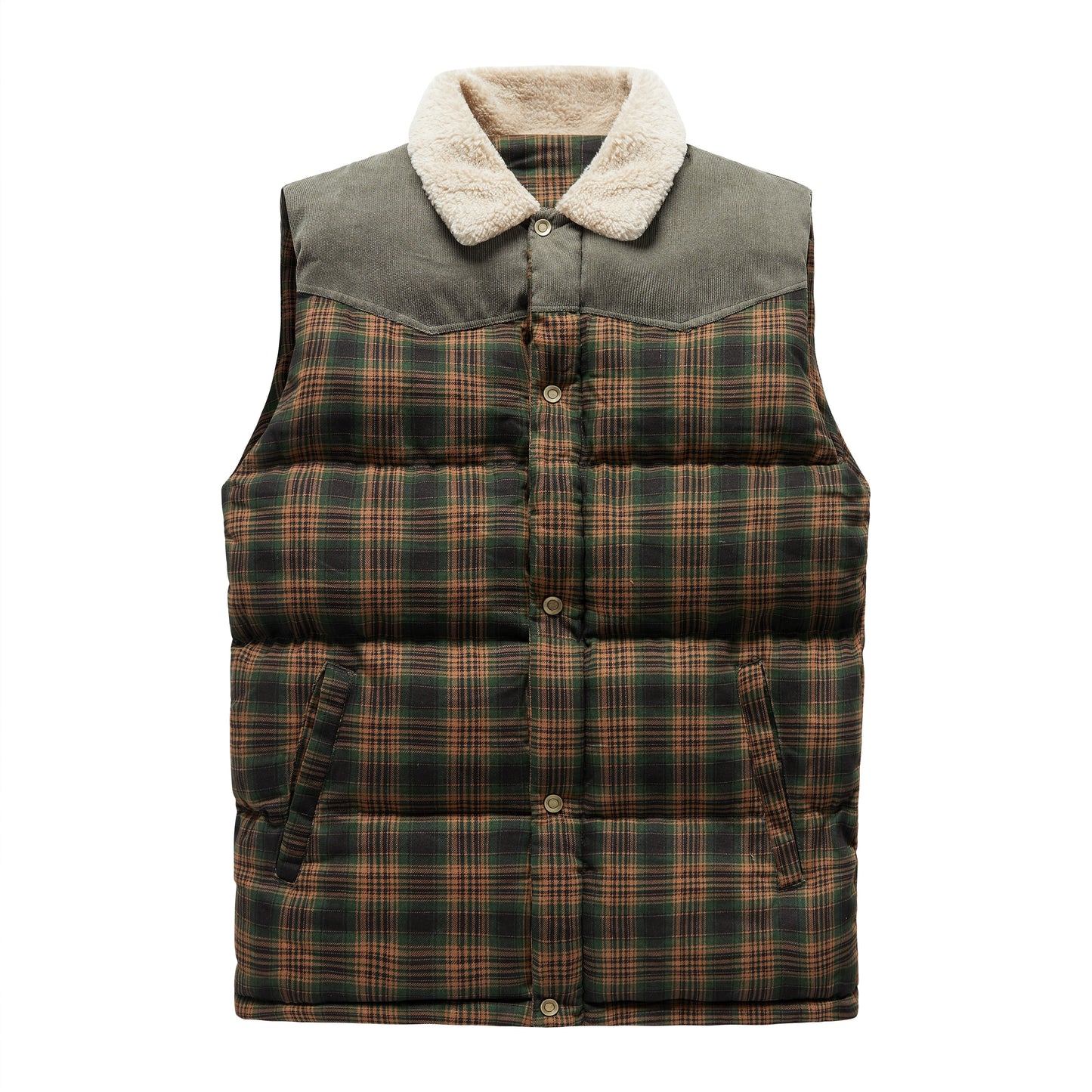 Hendrix | Plaid Quilted Vest