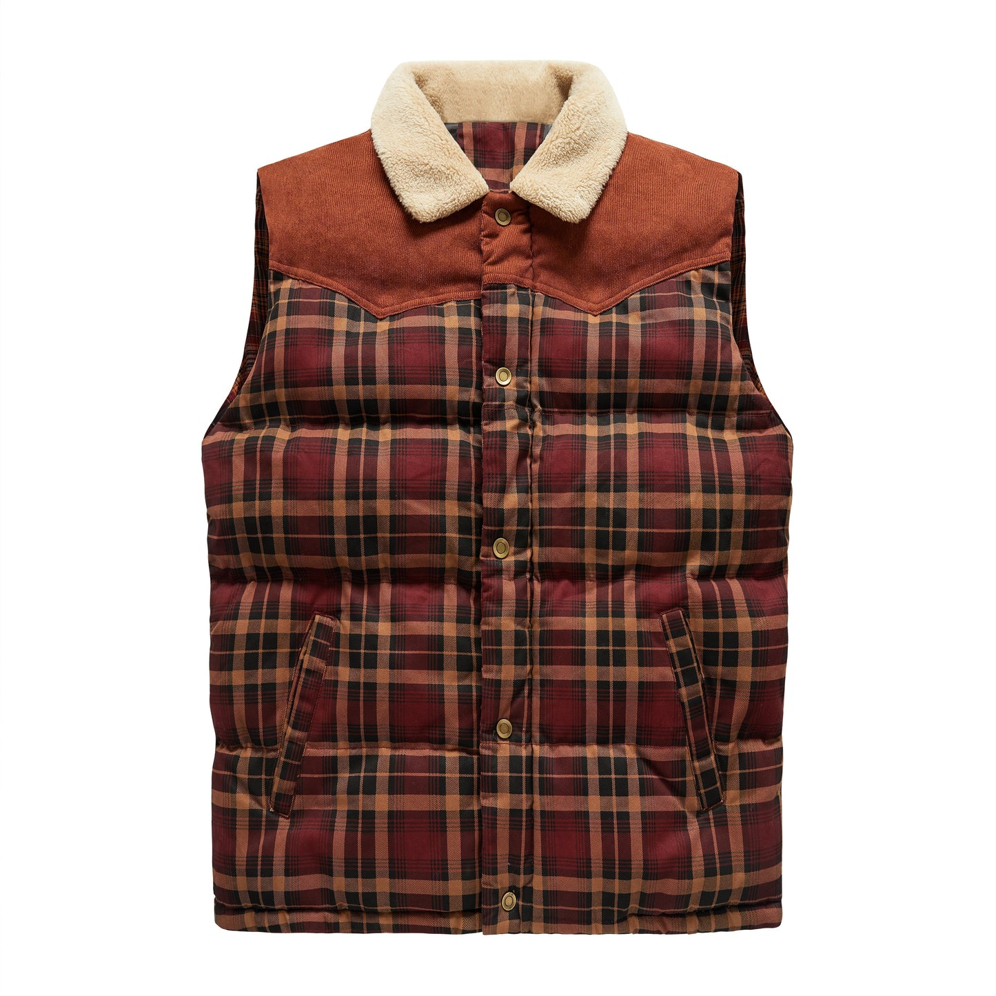 Hendrix | Plaid Quilted Vest