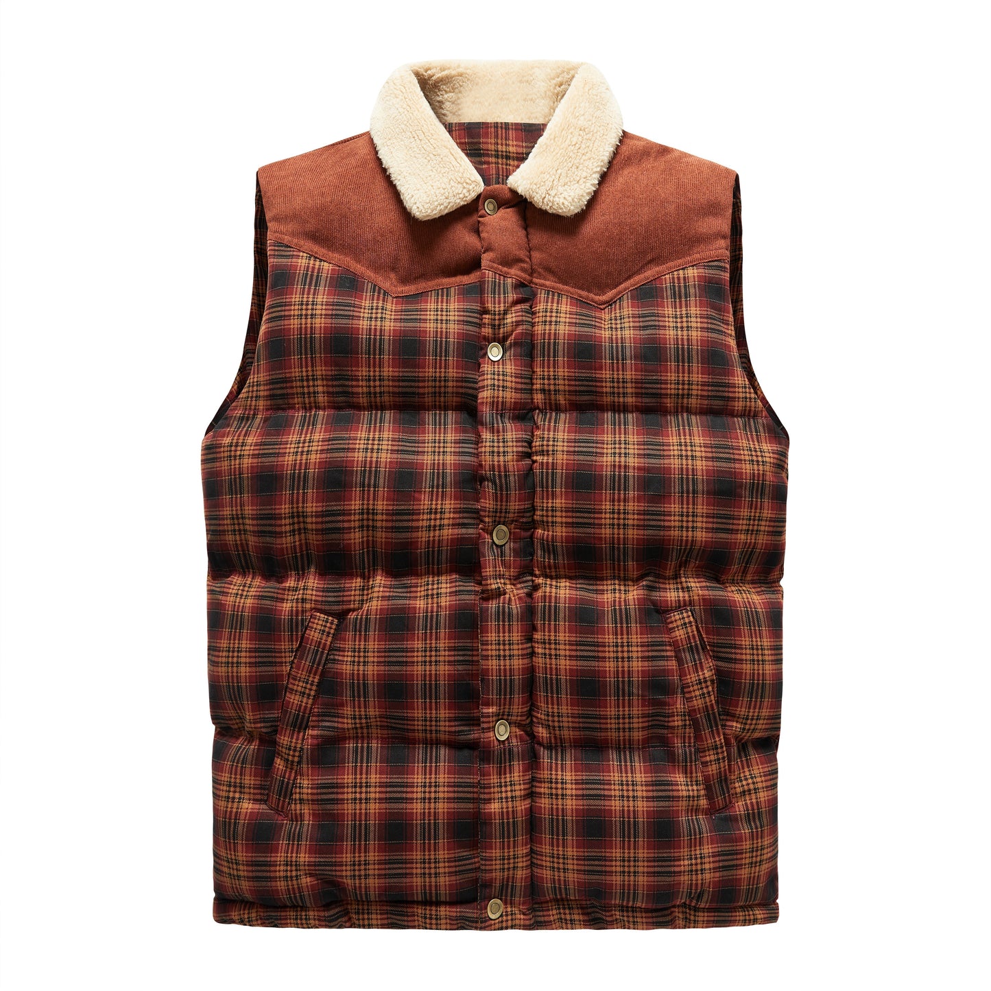 Hendrix | Plaid Quilted Vest