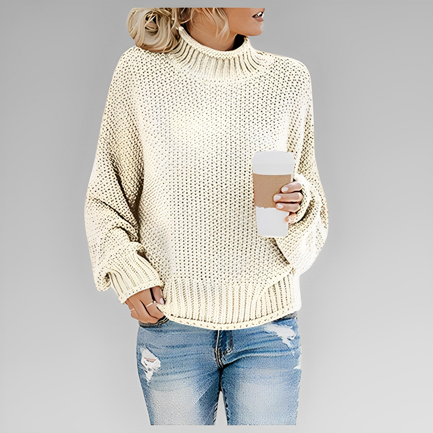 Therese | Women Woven Knit Sweater