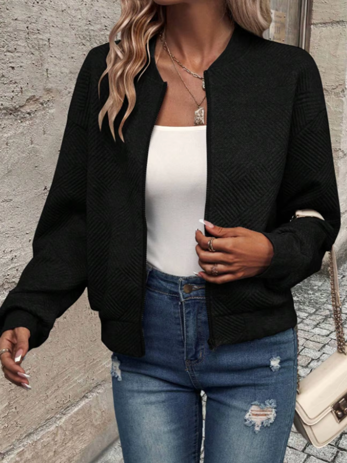 Nalia | Women Zip-Up Winter Knit Cardigan