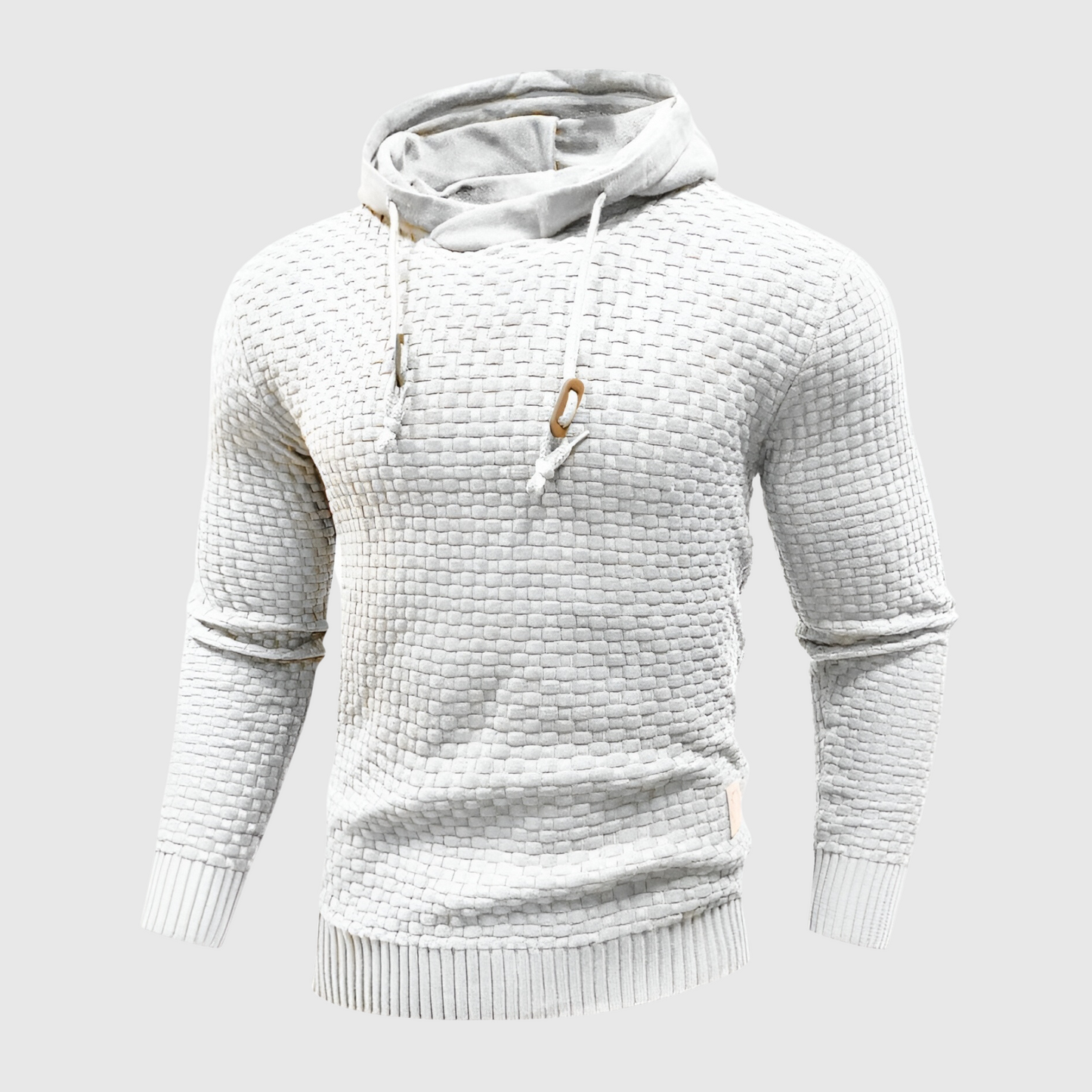 Maverick | Waffle Knit Drawstring Hoodie
