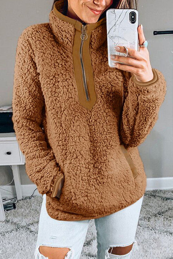 Clara | Women Turtleneck Zip Pullover