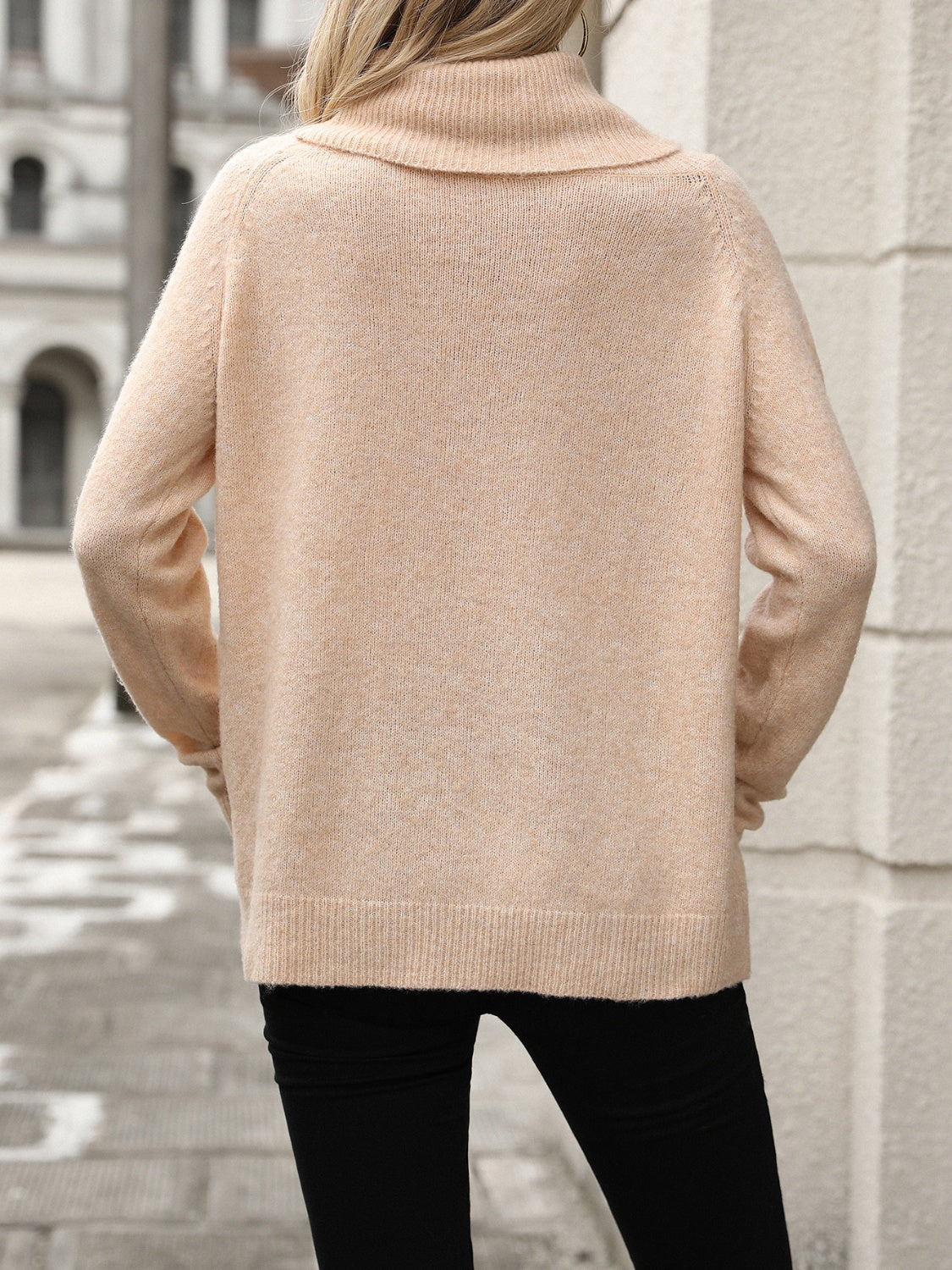 Georgia | Wool Elasticated Turtleneck Sweater