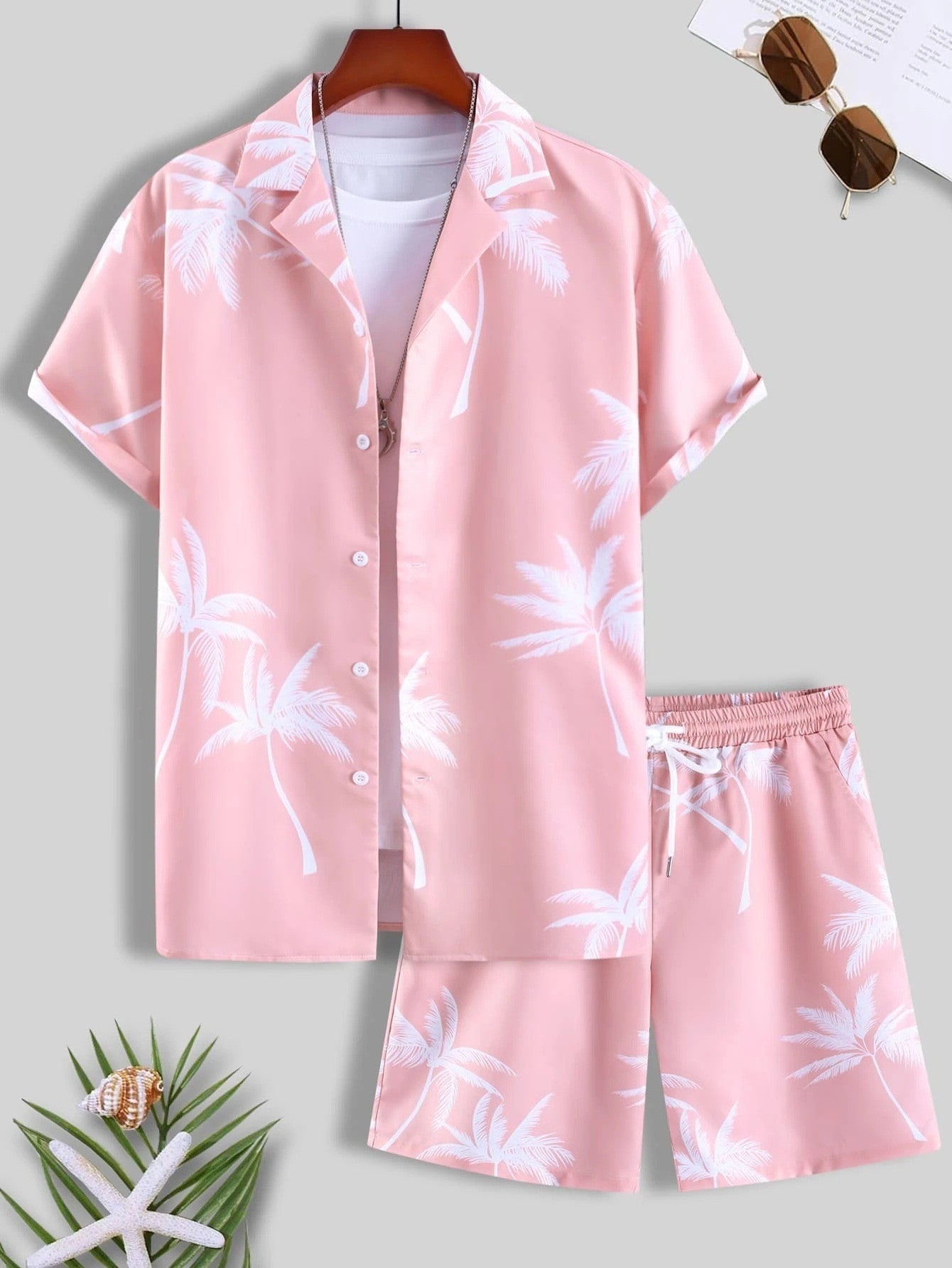 Liam | Tropical Print Two-Piece Summer Outfit Set