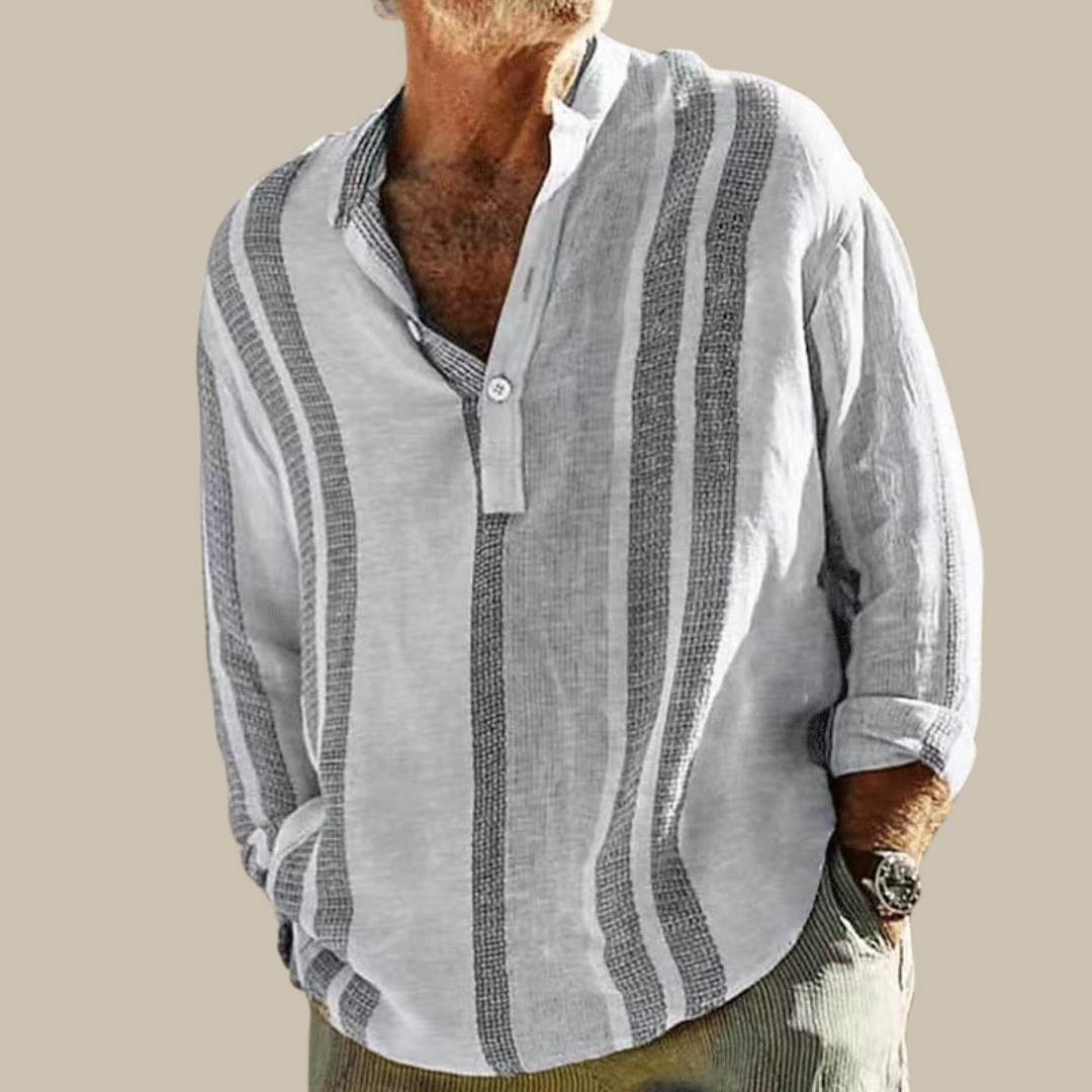 Evan | Striped Long-Sleeve Shirt