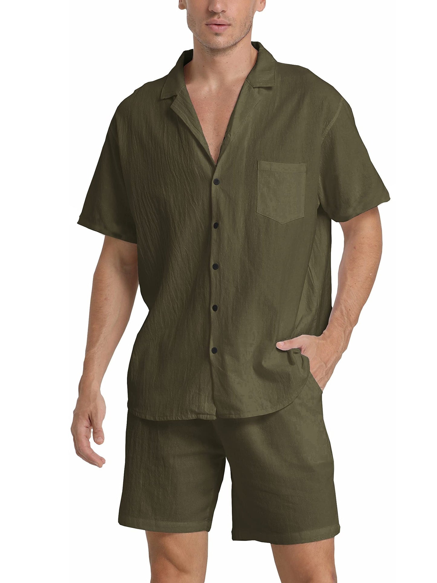Brennan | Lightweight Shirt and Shorts Outfit Set