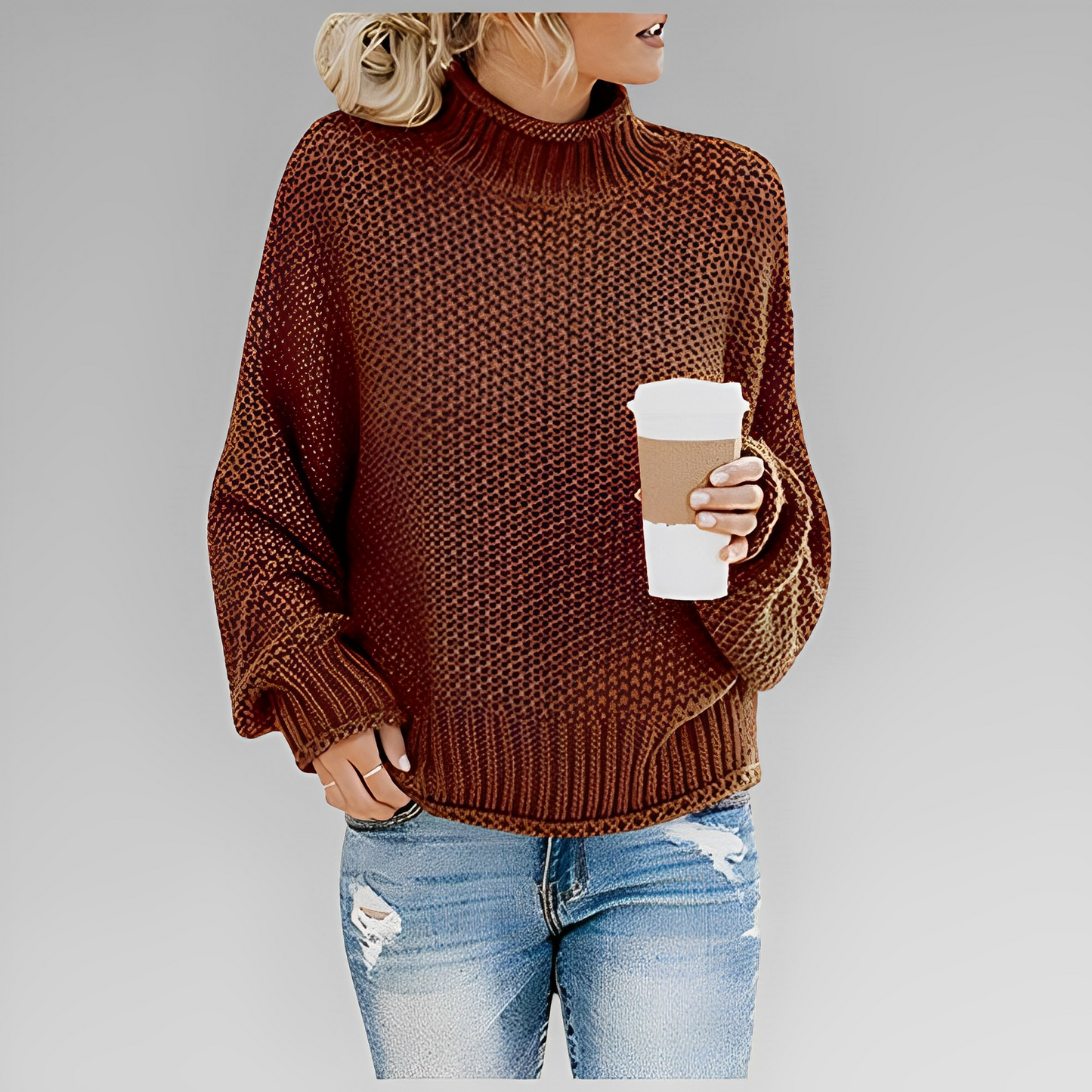 Therese | Women Woven Knit Sweater