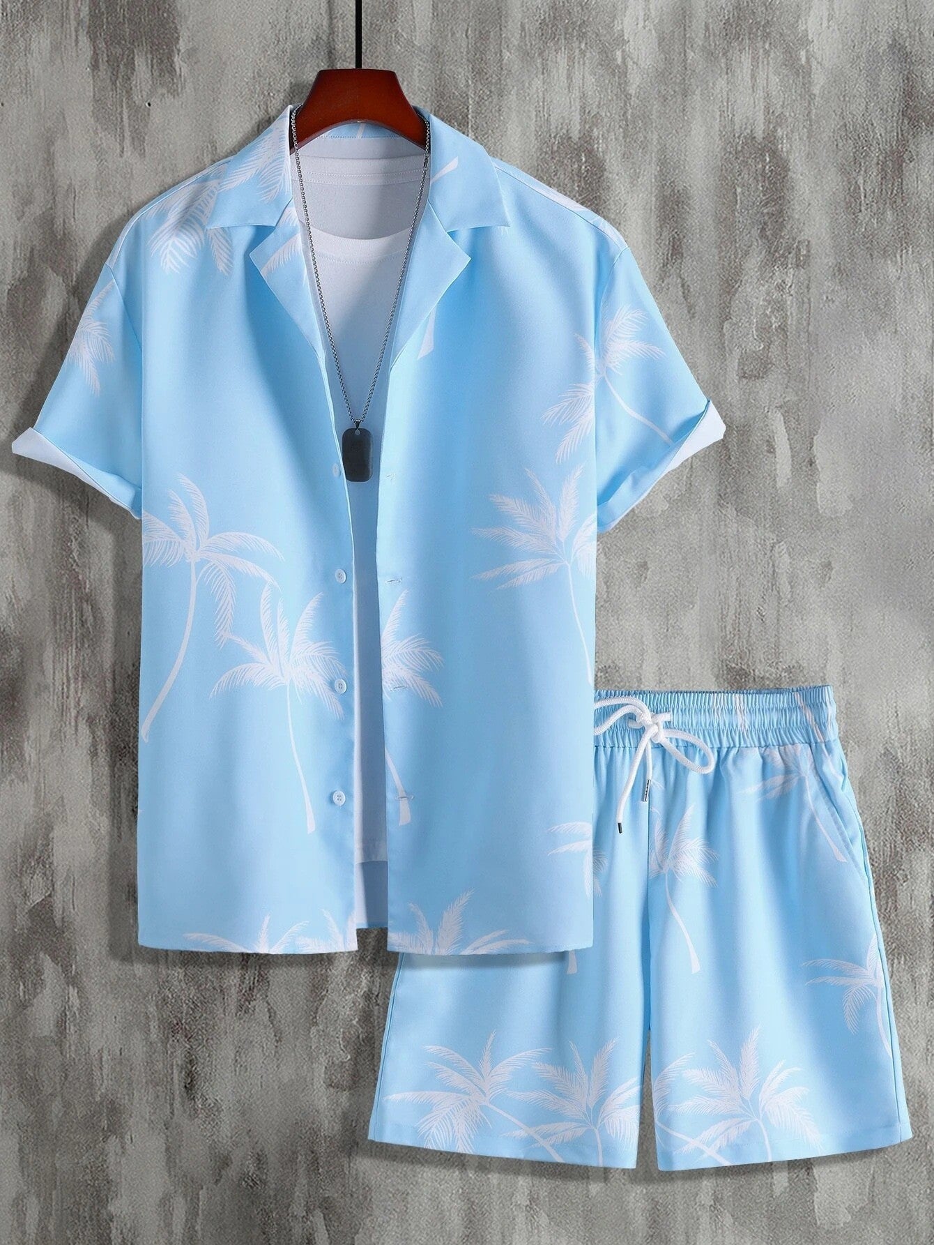 Liam | Tropical Print Two-Piece Summer Outfit Set