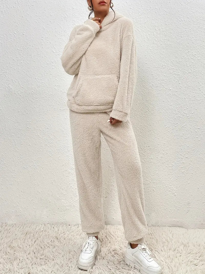 Hailey | Teddy Fleece Two-Piece Set Hoodie and Pants